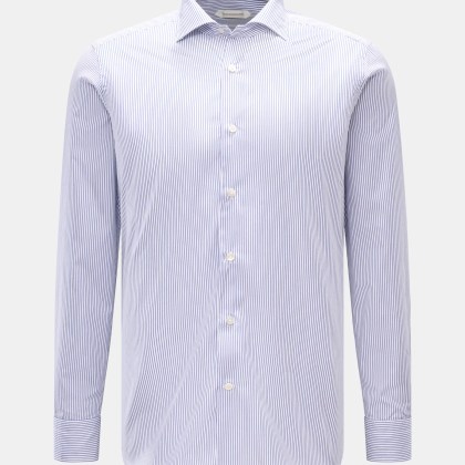 Guglielminotti - Herren - Casual Hemd Haifisch-Kragen dunkelblau/weiß gestreift Guglielminotti - Herren - Casual Hemd Haifisch-Kragen dunkelblau/weiß gestreift