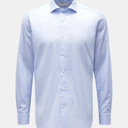 Guglielminotti - Herren - Casual Hemd Haifisch-Kragen blau/weiß gestreift Guglielminotti - Herren - Casual Hemd Haifisch-Kragen blau/weiß gestreift