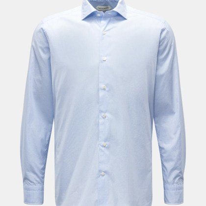 Guglielminotti - Herren - Casual Hemd Haifisch-Kragen blau/weiß kariert Guglielminotti - Herren - Casual Hemd Haifisch-Kragen blau/weiß kariert