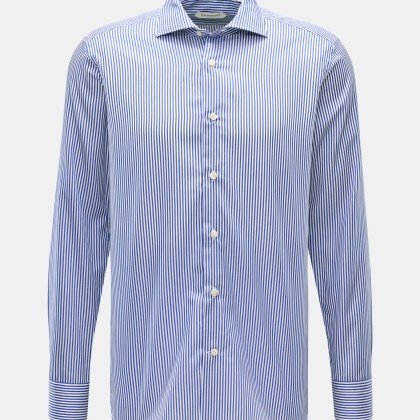 Guglielminotti - Herren - Casual Hemd Haifisch-Kragen navy/weiß gestreift Guglielminotti - Herren - Casual Hemd Haifisch-Kragen navy/weiß gestreift