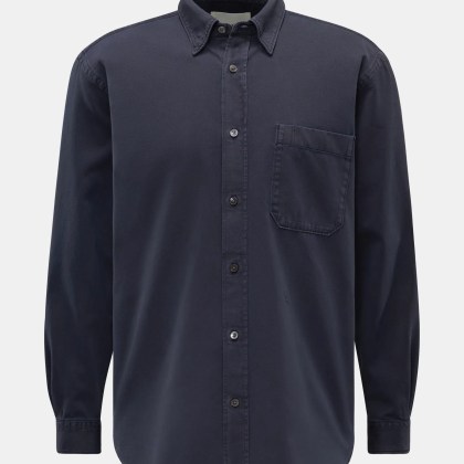 Closed - Herren - Jeanshemd schmaler Kragen anthrazit Closed - Herren - Jeanshemd schmaler Kragen anthrazit