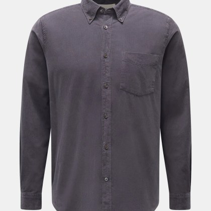 Closed - Herren - Cordhemd Button-Down-Kragen dunkelgrau Closed - Herren - Cordhemd Button-Down-Kragen dunkelgrau