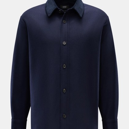 A.P.C. - Herren - Casual Hemd %27Bernardo%27 Kent-Kragen navy A.P.C. - Herren - Casual Hemd %27Bernardo%27 Kent-Kragen navy