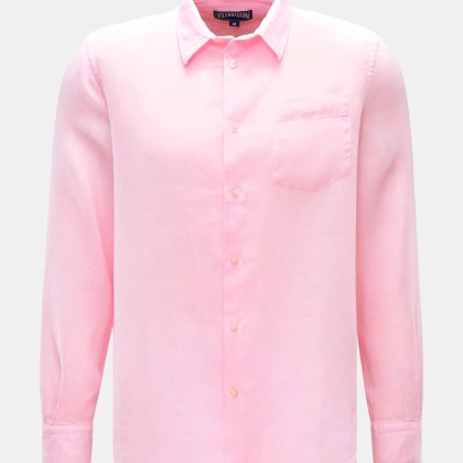Vilebrequin - Herren - Leinenhemd schmaler Kragen rosé Vilebrequin - Herren - Leinenhemd schmaler Kragen rosé