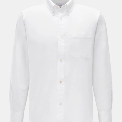 04651/ A trip in a bag - Herren - Oxford-Hemd Button-Down-Kragen weiß 04651/ A trip in a bag - Herren - Oxford-Hemd Button-Down-Kragen weiß