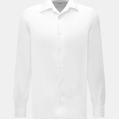 Eddy Monetti - Herren - Leinenhemd Haifisch-Kragen weiß Eddy Monetti - Herren - Leinenhemd Haifisch-Kragen weiß