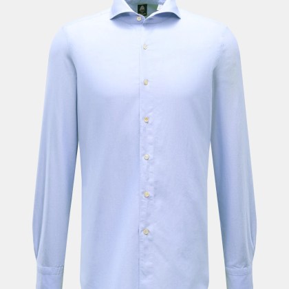 Finamore - Herren - Casual Hemd %27Sergio Gaeta%27 Haifisch-Kragen hellblau Finamore - Herren - Casual Hemd %27Sergio Gaeta%27 Haifisch-Kragen hellblau