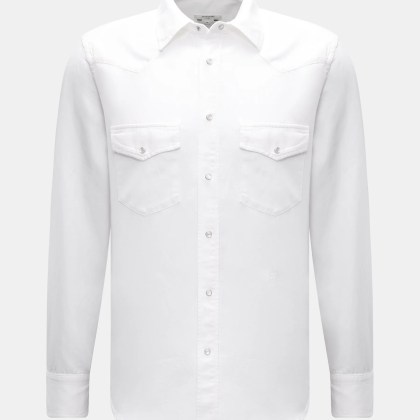 Jacob Cohen - Herren - Jeanshemd schmaler Kragen offwhite Jacob Cohen - Herren - Jeanshemd schmaler Kragen offwhite