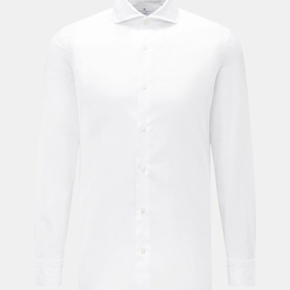 Giampaolo - Herren - Oxford-Hemd Haifisch-Kragen weiß Giampaolo - Herren - Oxford-Hemd Haifisch-Kragen weiß