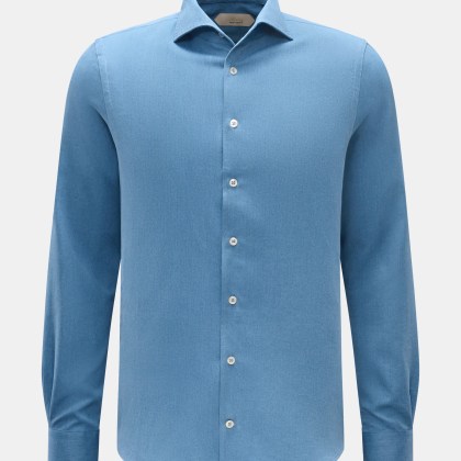 Aurélien - Herren - Casual Hemd Haifisch-Kragen rauchblau Aurélien - Herren - Casual Hemd Haifisch-Kragen rauchblau