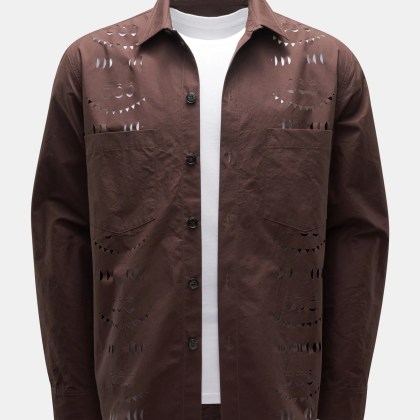 Nanushka - Herren - Overshirt %27Jari%27 dunkelbraun Nanushka - Herren - Overshirt %27Jari%27 dunkelbraun