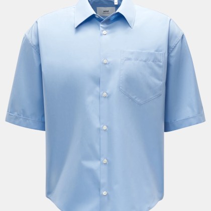 Ami Paris - Herren - Kurzarm-Hemd Kent-Kragen blau Ami Paris - Herren - Kurzarm-Hemd Kent-Kragen blau