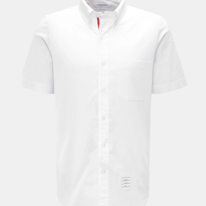 Thom Browne - Herren - Kurzarmhemd Button-Down-Kragen weiß Thom Browne - Herren - Kurzarmhemd Button-Down-Kragen weiß