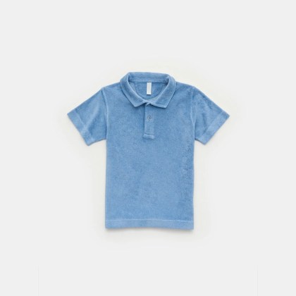 04651/ A trip in a bag - Herren - Kinder Frottee-Poloshirt %27Kids Terry Polo%27 hellblau 04651/ A trip in a bag - Herren - Kinder Frottee-Poloshirt %27Kids Terry Polo%27 hellblau