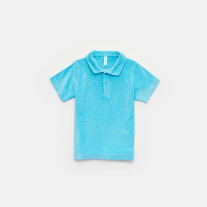 04651/ A trip in a bag - Herren - Kinder Frottee-Poloshirt %27Kids Terry Polo%27 türkis 04651/ A trip in a bag - Herren - Kinder Frottee-Poloshirt %27Kids Terry Polo%27 türkis