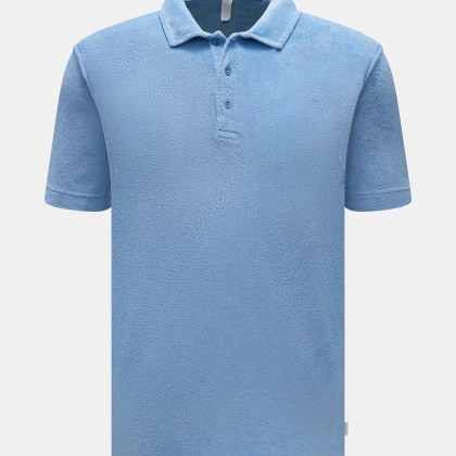 04651/ A trip in a bag - Herren - Frottee-Poloshirt %27Oyster%27 hellblau 04651/ A trip in a bag - Herren - Frottee-Poloshirt %27Oyster%27 hellblau