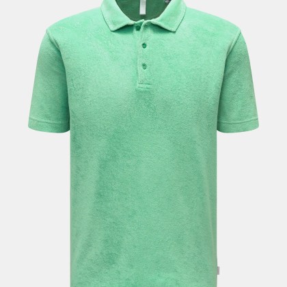 04651/ A trip in a bag - Herren - Frottee-Poloshirt %27Terry Polo%27 hellgrün 04651/ A trip in a bag - Herren - Frottee-Poloshirt %27Terry Polo%27 hellgrün