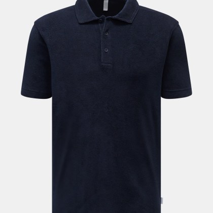 04651/ A trip in a bag - Herren - Frottee-Poloshirt %27Oyster%27 navy 04651/ A trip in a bag - Herren - Frottee-Poloshirt %27Oyster%27 navy