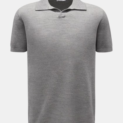 04651/ A trip in a bag - Herren - Kurzarm-Strickpolo %27The Ultimate Polo%27 grau 04651/ A trip in a bag - Herren - Kurzarm-Strickpolo %27The Ultimate Polo%27 grau