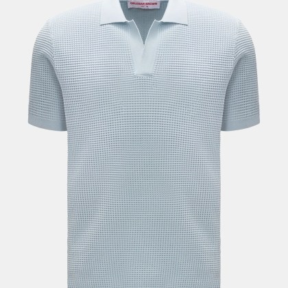 Orlebar Brown - Herren - Kurzarm-Strickpolo %27Roddy%27 hellblau Orlebar Brown - Herren - Kurzarm-Strickpolo %27Roddy%27 hellblau