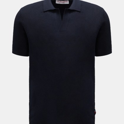 Orlebar Brown - Herren - Kurzarm-Strickpolo %27Roddy%27 navy Orlebar Brown - Herren - Kurzarm-Strickpolo %27Roddy%27 navy