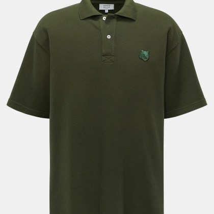 Maison Kitsuné - Herren - Poloshirt %27Bold Fox%27 dunkelgrün Maison Kitsuné - Herren - Poloshirt %27Bold Fox%27 dunkelgrün