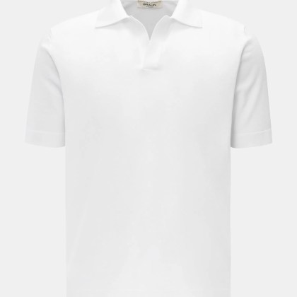 Filippo de Laurentiis - Herren - Kurzarm-Strickpolo weiß Filippo de Laurentiis - Herren - Kurzarm-Strickpolo weiß