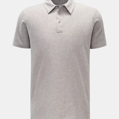 Majestic Filatures - Herren - Jersey-Poloshirt hellgrau meliert Majestic Filatures - Herren - Jersey-Poloshirt hellgrau meliert