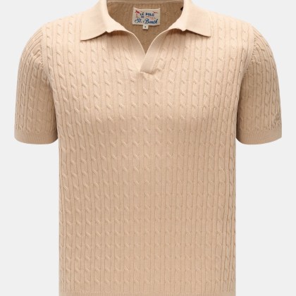 MC2 Saint Barth - Herren - Kurzarm-Strickpolo %27Sloan%27 beige MC2 Saint Barth - Herren - Kurzarm-Strickpolo %27Sloan%27 beige