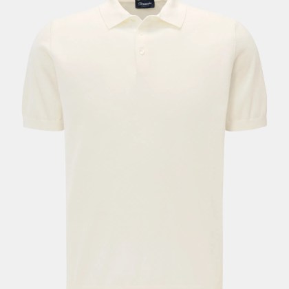 Drumohr - Herren - Kurzarm-Strickpolo offwhite Drumohr - Herren - Kurzarm-Strickpolo offwhite