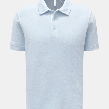 04651/ A trip in a bag - Herren - Frottee-Poloshirt %27Terry Polo%27 pastellblau 04651/ A trip in a bag - Herren - Frottee-Poloshirt %27Terry Polo%27 pastellblau