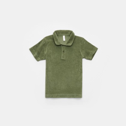 04651/ A trip in a bag - Herren - Kinder Frottee-Poloshirt %27Kids Oyster Polo%27 graugrün 04651/ A trip in a bag - Herren - Kinder Frottee-Poloshirt %27Kids Oyster Polo%27 graugrün