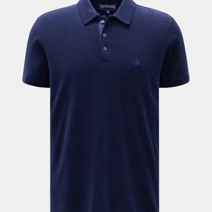 Vilebrequin - Herren - Frottee-Poloshirt %27Phoenix%27 navy Vilebrequin - Herren - Frottee-Poloshirt %27Phoenix%27 navy