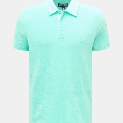 Vilebrequin - Herren - Frottee-Poloshirt %27Phoenix%27 mint Vilebrequin - Herren - Frottee-Poloshirt %27Phoenix%27 mint