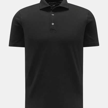 Fedeli - Herren - Jersey-Poloshirt %27Zero%27 schwarz Fedeli - Herren - Jersey-Poloshirt %27Zero%27 schwarz