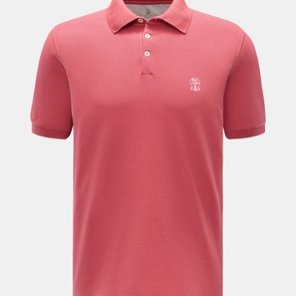 Brunello Cucinelli - Herren - Poloshirt hellrot Brunello Cucinelli - Herren - Poloshirt hellrot