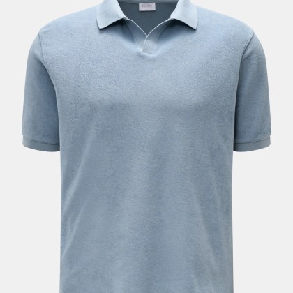 04651/ A trip in a bag - Herren - Frottee-Poloshirt %27Terry Johnny%27 rauchblau 04651/ A trip in a bag - Herren - Frottee-Poloshirt %27Terry Johnny%27 rauchblau