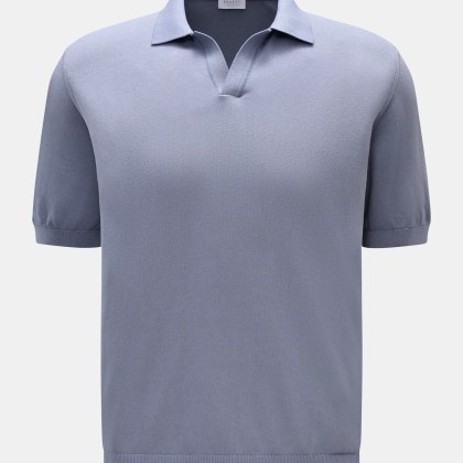 04651/ A trip in a bag - Herren - Kurzarm-Strickpolo %27Johnny%27 lavender 04651/ A trip in a bag - Herren - Kurzarm-Strickpolo %27Johnny%27 lavender