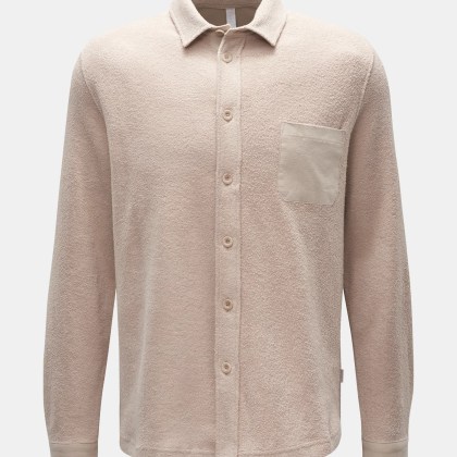 04651/ A trip in a bag - Herren - Fleece-Hemd %27Oyster%27 beige 04651/ A trip in a bag - Herren - Fleece-Hemd %27Oyster%27 beige