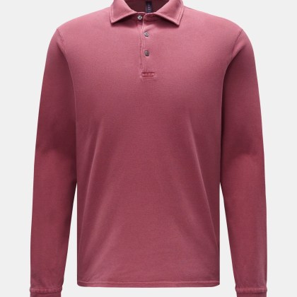 04651/ A trip in a bag - Herren - Longsleeve-Poloshirt rotbraun 04651/ A trip in a bag - Herren - Longsleeve-Poloshirt rotbraun