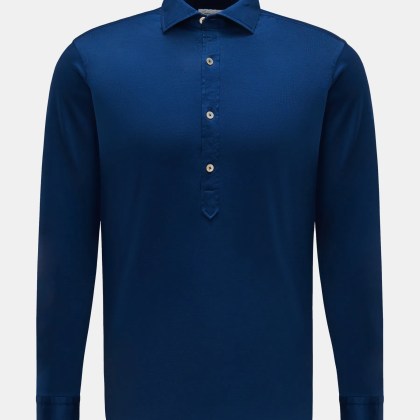 BRAUN Hamburg - Herren - Jersey Longsleeve-Poloshirt %27New Jersey%27 Haifisch-Kragen dunkelblau BRAUN Hamburg - Herren - Jersey Longsleeve-Poloshirt %27New Jersey%27 Haifisch-Kragen dunkelblau