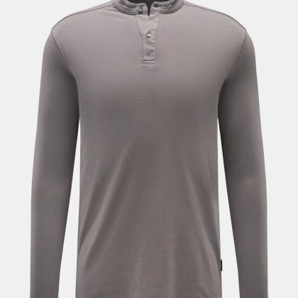 04651/ A trip in a bag - Herren - Henley-Shirt %27Organic Hemley%27 grau 04651/ A trip in a bag - Herren - Henley-Shirt %27Organic Hemley%27 grau