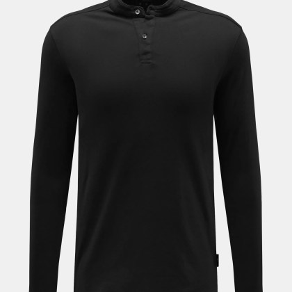 04651/ A trip in a bag - Herren - Henley-Shirt %27Organic Hemley%27 schwarz 04651/ A trip in a bag - Herren - Henley-Shirt %27Organic Hemley%27 schwarz