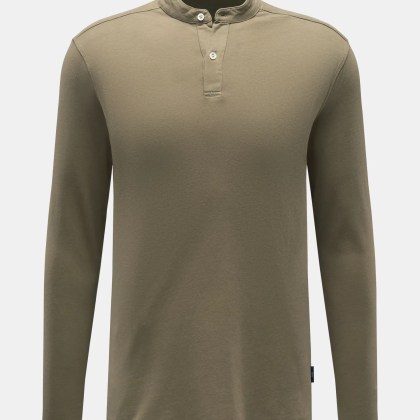 04651/ A trip in a bag - Herren - Henley-Shirt %27Organic Hemley%27 oliv 04651/ A trip in a bag - Herren - Henley-Shirt %27Organic Hemley%27 oliv