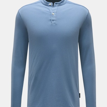 04651/ A trip in a bag - Herren - Henley-Shirt %27Organic Hemley%27 rauchblau 04651/ A trip in a bag - Herren - Henley-Shirt %27Organic Hemley%27 rauchblau