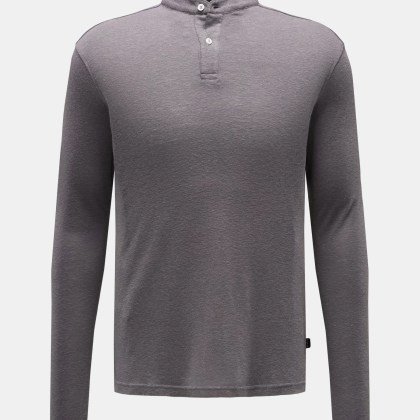 04651/ A trip in a bag - Herren - Henley-Shirt %27Guru%27 grau 04651/ A trip in a bag - Herren - Henley-Shirt %27Guru%27 grau