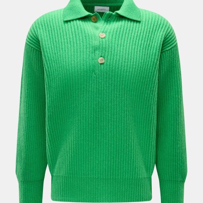 Malo - Herren - Cashmere Strickpolo grün Malo - Herren - Cashmere Strickpolo grün