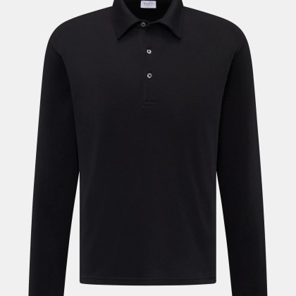 04651/ A trip in a bag - Herren - Longsleeve-Poloshirt schwarz 04651/ A trip in a bag - Herren - Longsleeve-Poloshirt schwarz