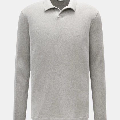 Kiefermann - Herren - Longsleeve-Poloshirt %27Tonin%27 grau meliert Kiefermann - Herren - Longsleeve-Poloshirt %27Tonin%27 grau meliert