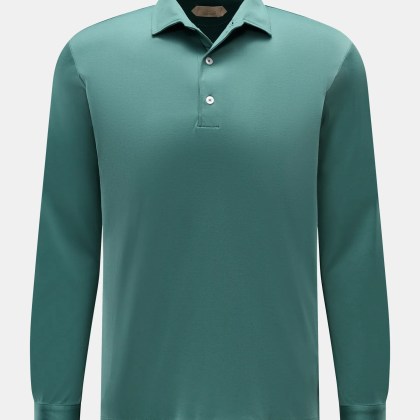 Aurélien - Herren - Jersey Longsleeve-Poloshirt graugrün Aurélien - Herren - Jersey Longsleeve-Poloshirt graugrün
